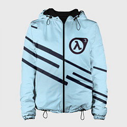 Куртка с капюшоном женская Half life geometry steel, цвет: 3D-черный