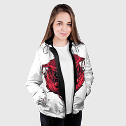 Куртка с капюшоном женская Бладхаунд на охоте, цвет: 3D-черный — фото 2