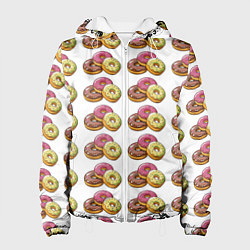 Женская куртка Пончики-фастфуд паттерн
