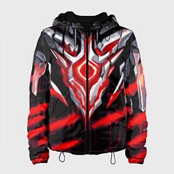 Женская куртка Абстрактная красная руна