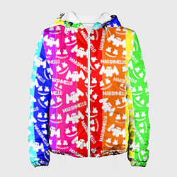 Женская куртка Marshmello rainbow