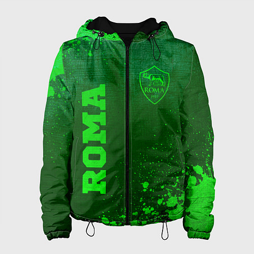 Женская куртка Roma - green gradient вертикально / 3D-Черный – фото 1