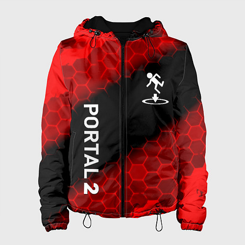 Женская куртка Portal hexagon pattern / 3D-Черный – фото 1