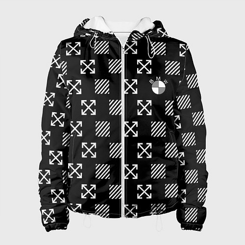 Женская куртка BMW pattern / 3D-Белый – фото 1