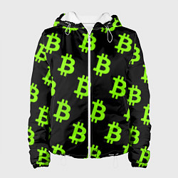 Женская куртка Биткоин кислотные монеты