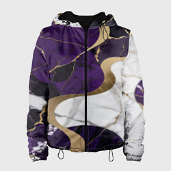 Женская куртка Фиолетовый с белым и золотым