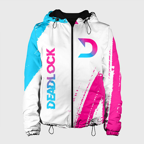 Женская куртка Deadlock neon gradient style вертикально / 3D-Черный – фото 1