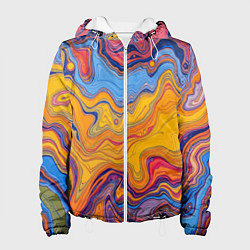 Женская куртка Поток разноцветной краски