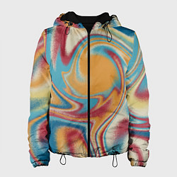 Женская куртка Абстракция цветные вихри