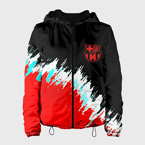 Женская куртка Барселона фк краски / 3D-Черный – фото 1