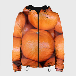 Женская куртка Много мандаринов и апельсинов - паттерн