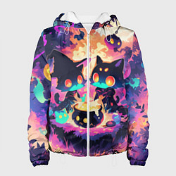 Женская куртка 2 котика ведьмы