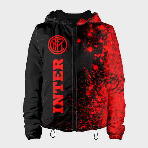 Женская куртка Inter - red gradient по-вертикали / 3D-Черный – фото 1