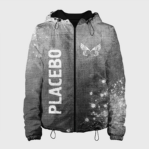 Женская куртка Placebo - grey gradient вертикально / 3D-Черный – фото 1