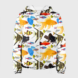 Женская куртка Аквариумные рыбки паттерн