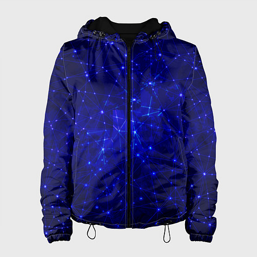 Женская куртка Обширная вселенная - соединяющиеся линии нейронов / 3D-Черный – фото 1