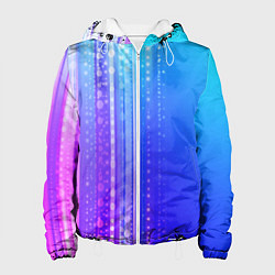 Женская куртка Неоновая абстракция полосы