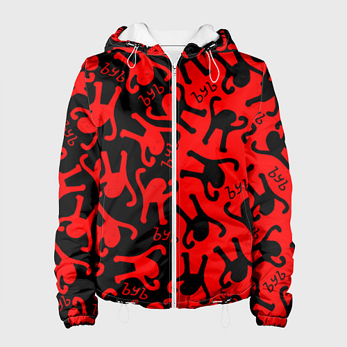 Женская куртка ЪУЪ съука mem pattern / 3D-Белый – фото 1