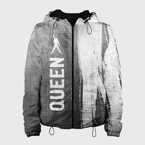 Женская куртка Queen - grey gradient по-вертикали / 3D-Черный – фото 1