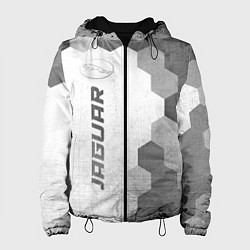 Куртка с капюшоном женская Jaguar - white gradient по-вертикали, цвет: 3D-черный