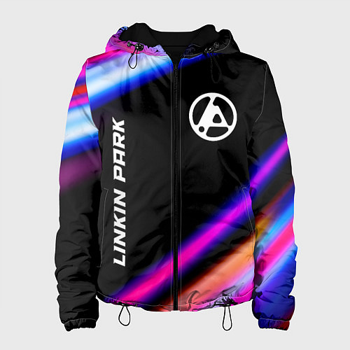 Женская куртка Linkin Park 2024 neon rock lights / 3D-Черный – фото 1