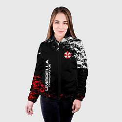 Куртка с капюшоном женская Resident evil - вирус, цвет: 3D-черный — фото 2