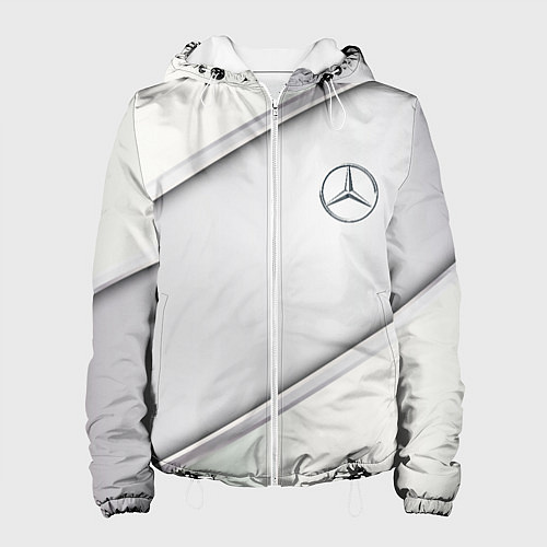 Женская куртка Mercedes benz metalic collection / 3D-Белый – фото 1