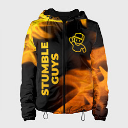 Женская куртка Stumble Guys - gold gradient вертикально
