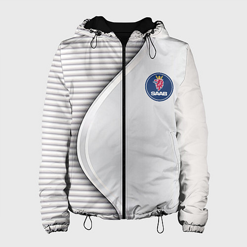 Женская куртка Saab metal texture / 3D-Черный – фото 1