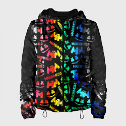 Куртка с капюшоном женская Marshmello neon color, цвет: 3D-черный