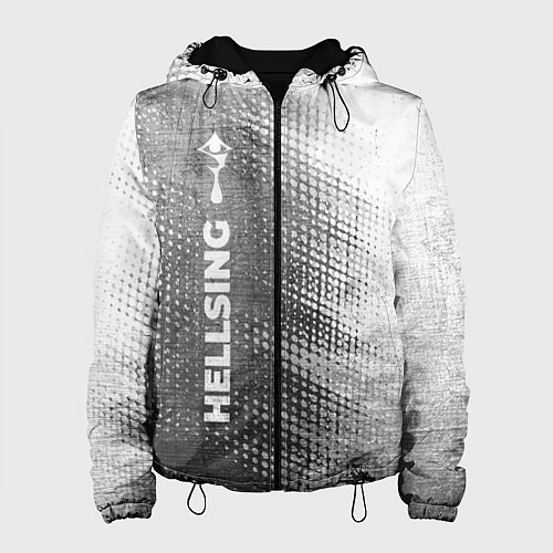 Женская куртка Hellsing - grey gradient по-вертикали / 3D-Черный – фото 1