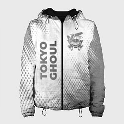 Куртка с капюшоном женская Tokyo Ghoul - white gradient вертикально, цвет: 3D-черный