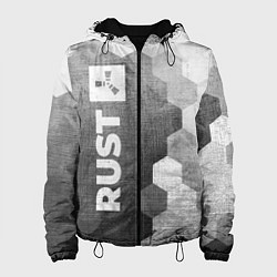 Куртка с капюшоном женская Rust - grey gradient по-вертикали, цвет: 3D-черный