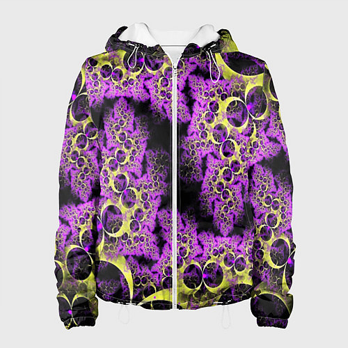 Женская куртка Абстракция фракталов / 3D-Белый – фото 1