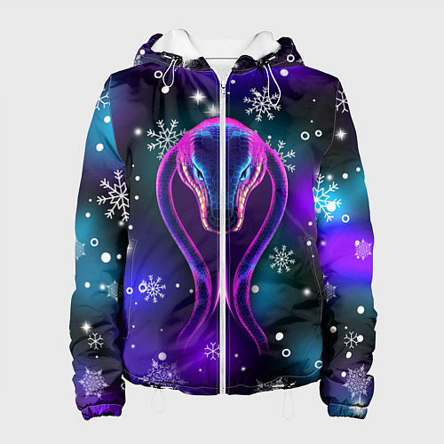 Женская куртка Космическая кобра / 3D-Белый – фото 1