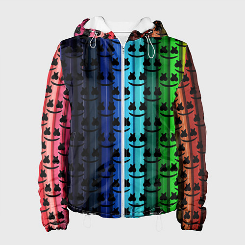 Женская куртка Marshmello gradient / 3D-Белый – фото 1