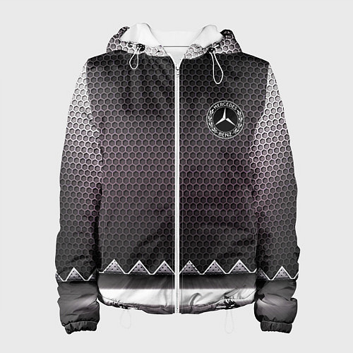 Женская куртка Mercedes benz carbon steel / 3D-Белый – фото 1