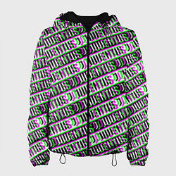 Женская куртка Juventus glitch pattern