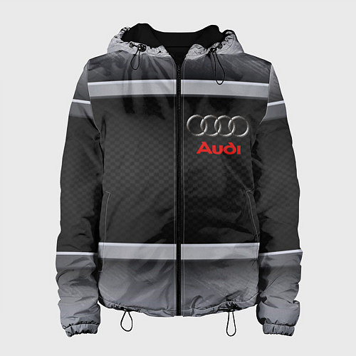Женская куртка Audi metal texture / 3D-Черный – фото 1