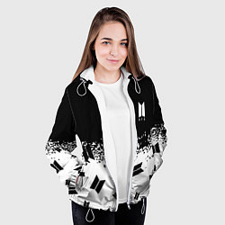 Куртка с капюшоном женская Marshmello dj pattern краски, цвет: 3D-белый — фото 2