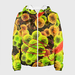 Женская куртка Вирусы текстура