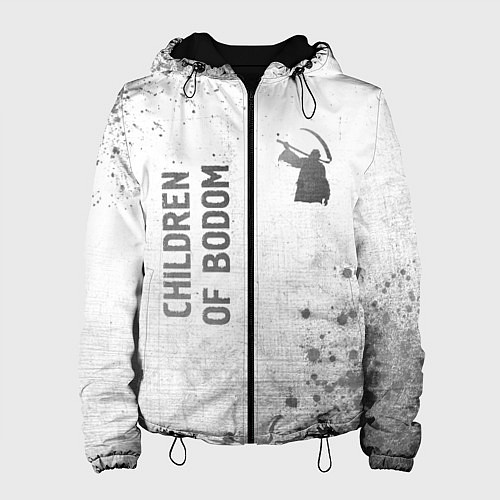 Женская куртка Children of Bodom - white gradient вертикально / 3D-Черный – фото 1