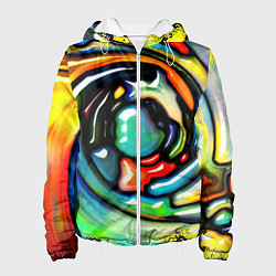 Женская куртка Акварельные краски мозаика