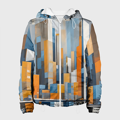 Женская куртка Архитектура город живопись / 3D-Белый – фото 1