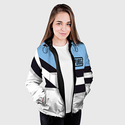 Куртка с капюшоном женская PUBG geometry steel, цвет: 3D-черный — фото 2