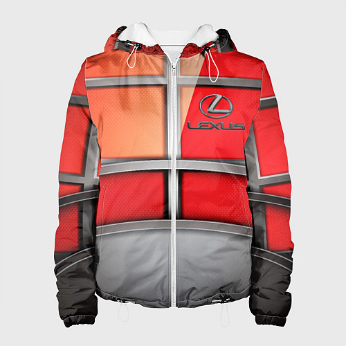 Женская куртка Lexus carbon car / 3D-Белый – фото 1