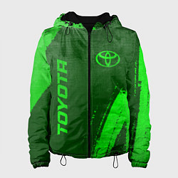 Женская куртка Toyota - green gradient вертикально
