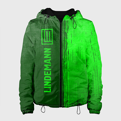 Женская куртка Lindemann - green gradient по-вертикали / 3D-Черный – фото 1