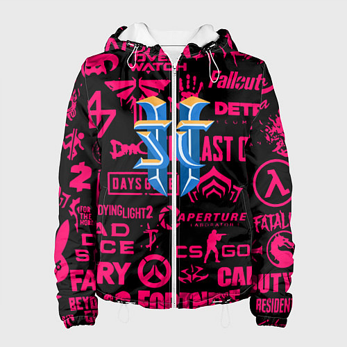 Женская куртка Starcraft logo game / 3D-Белый – фото 1