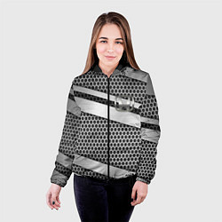 Куртка с капюшоном женская Honda metal steel, цвет: 3D-черный — фото 2